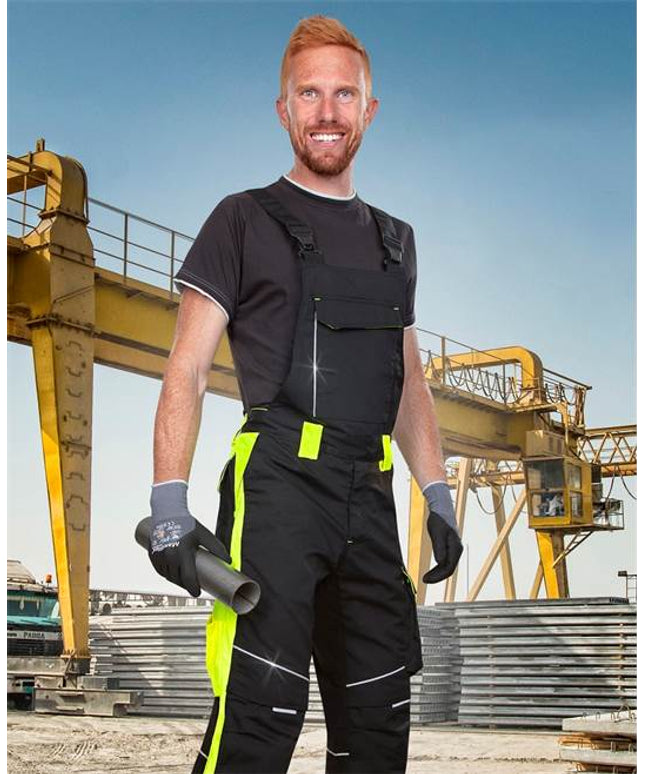 Pantaloni salopeta cu pieptar Ardon NEON, 65% poliester - 35% bumbac, 270 gr/mp
