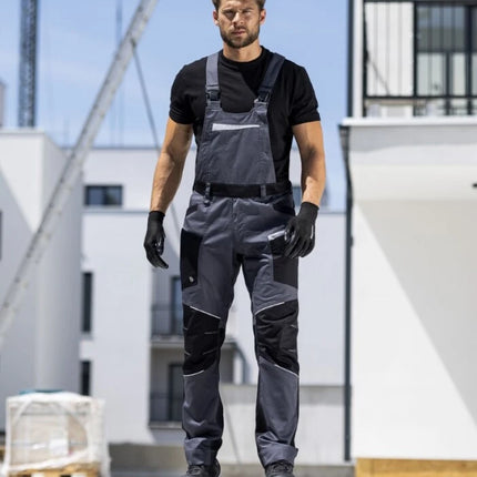 Pantaloni salopeta cu pieptar Ardon REFIWAN, 58% bumbac, 40% poliester, 2% fibra de carbon, 220 gr/mp