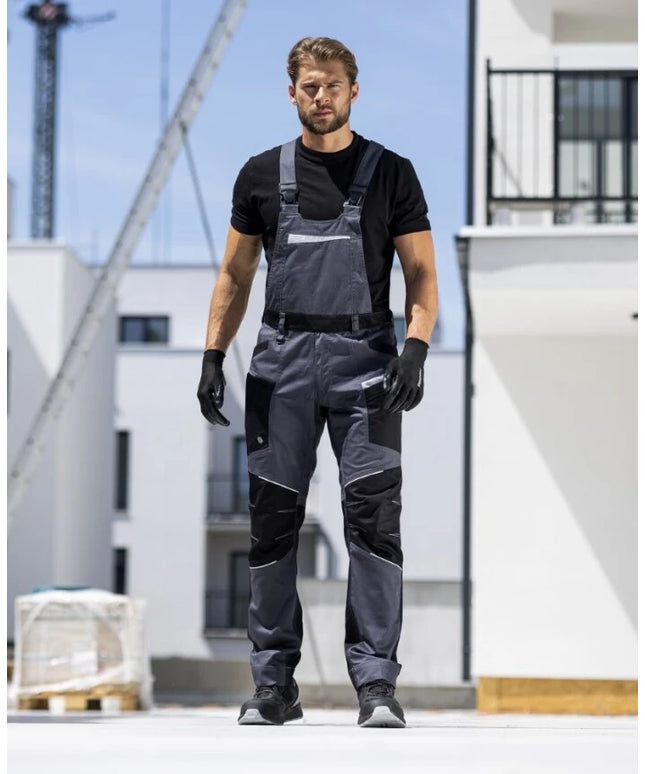 Pantaloni salopeta cu pieptar Ardon REFIWAN, 58% bumbac, 40% poliester, 2% fibra de carbon, 220 gr/mp