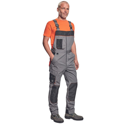 Pantaloni salopeta cu pieptar Cerva CREMORNE, 60/40 bumbac, 230 gr/mp