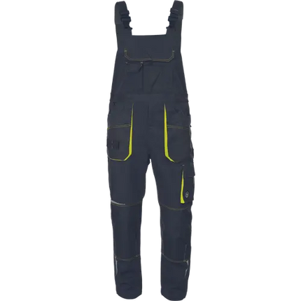 Pantaloni salopeta cu pieptar Cerva EMERTON STRETCH, 65% poliester, 32% bumbac, 3% spandex, 245 gr/mp