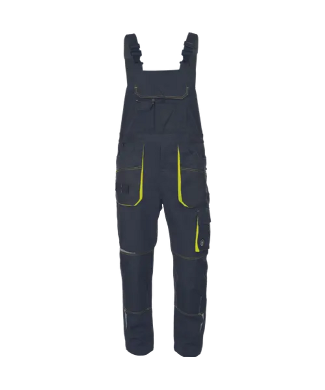 Pantaloni salopeta cu pieptar Cerva EMERTON STRETCH, 65% poliester, 32% bumbac, 3% spandex, 245 gr/mp