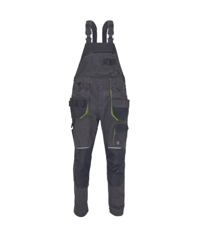 Pantaloni salopeta cu pieptar Cerva GREENDALE, 65% poliester, 35% bumbac, 270 gr/mp