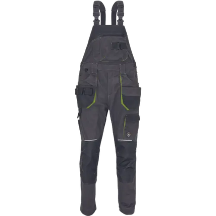 Pantaloni salopeta cu pieptar Cerva GREENDALE, 65% poliester, 35% bumbac, 270 gr/mp