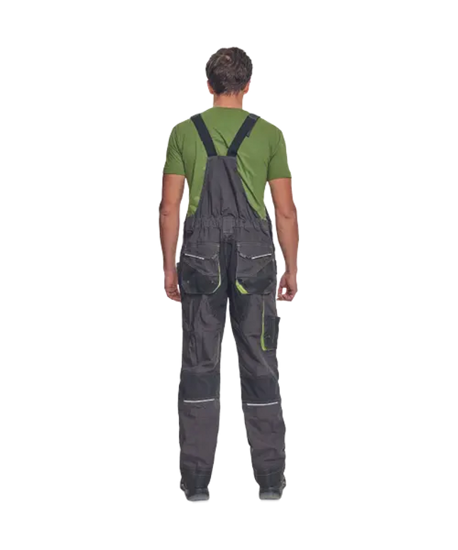 Pantaloni salopeta cu pieptar Cerva GREENDALE, 65% poliester, 35% bumbac, 270 gr/mp