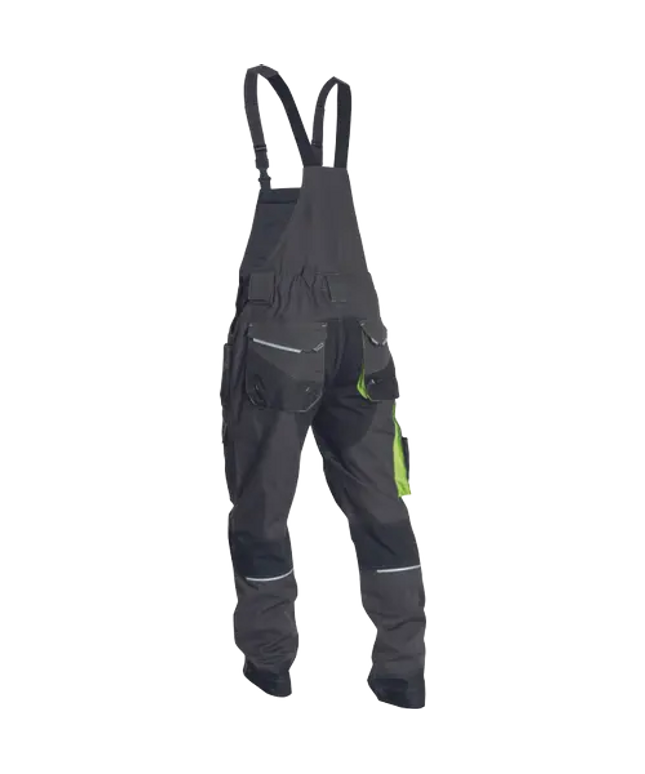 Pantaloni salopeta cu pieptar Cerva GREENDALE, 65% poliester, 35% bumbac, 270 gr/mp