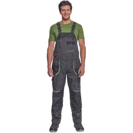 Pantaloni salopeta cu pieptar Cerva GREENDALE, 65% poliester, 35% bumbac, 270 gr/mp