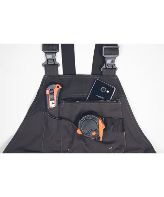 Pantaloni salopeta cu pieptar Cerva GREENDALE, 65% poliester, 35% bumbac, 270 gr/mp