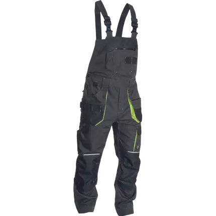 Pantaloni salopeta cu pieptar Cerva GREENDALE, 65% poliester, 35% bumbac, 270 gr/mp