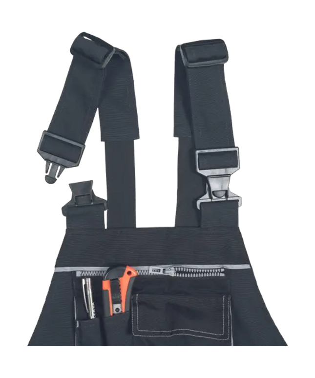 Pantaloni salopeta cu pieptar Cerva KNOXFIELD 275, 65% poliester, 35% bumbac, 275 gr/mp