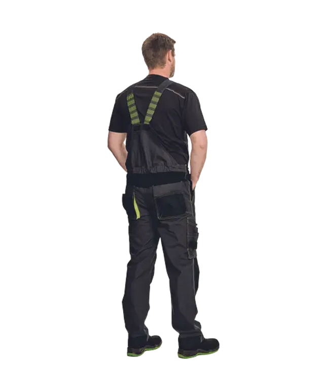 Pantaloni salopeta cu pieptar Cerva KNOXFIELD 275, 65% poliester, 35% bumbac, 275 gr/mp