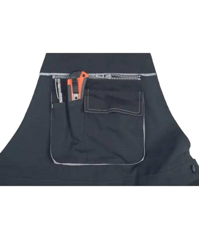 Pantaloni salopeta cu pieptar Cerva KNOXFIELD 275, 65% poliester, 35% bumbac, 275 gr/mp