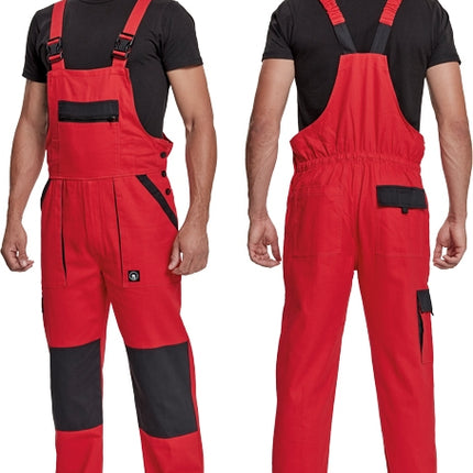 Pantaloni salopeta cu pieptar Cerva MAX NEO, 100% bumbac, 260 gr/mp