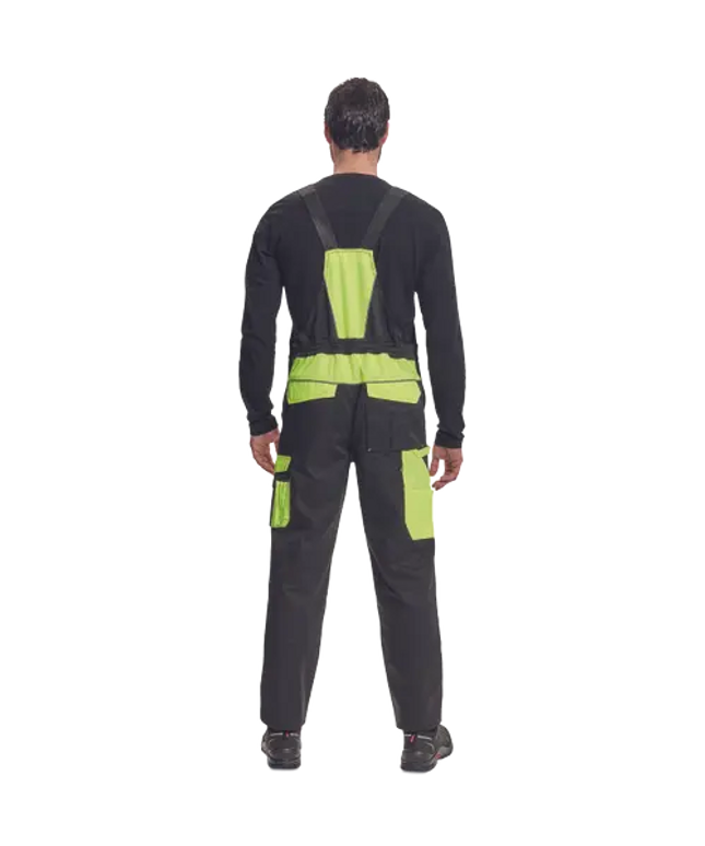 Pantaloni salopeta cu pieptar Cerva MAX VIVO, 65% poliester, 35% bumbac, 250 gr/mp