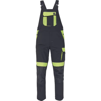 Pantaloni salopeta cu pieptar Cerva MAX VIVO, 65% poliester, 35% bumbac, 250 gr/mp
