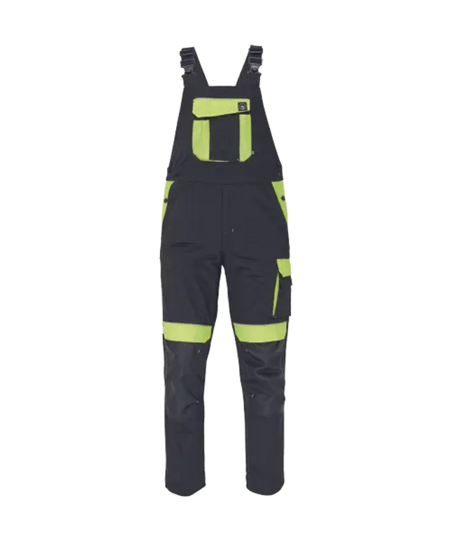 Pantaloni salopeta cu pieptar Cerva MAX VIVO, 65% poliester, 35% bumbac, 250 gr/mp