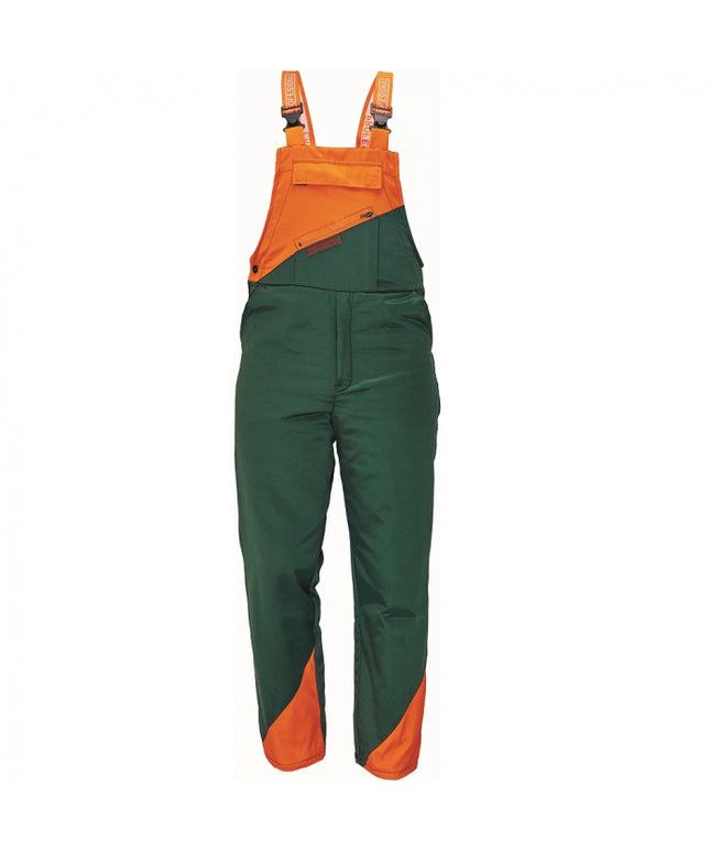 Pantaloni salopeta cu pieptar Cerva PLUTO, pentru forestieri, protectie motofierastrau, antitaiere