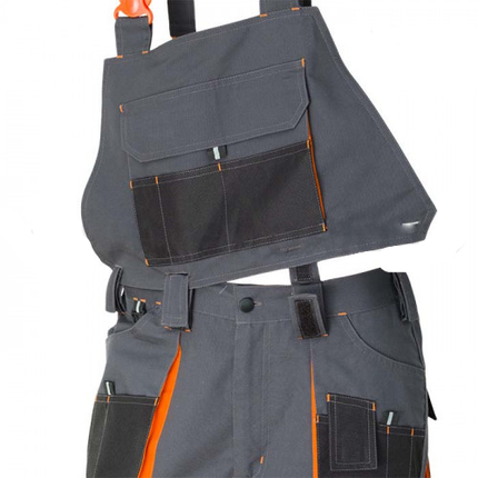 Pantaloni salopeta cu pieptar detasabil Renania RICHARD, tercot 65/35, 280gr/mp