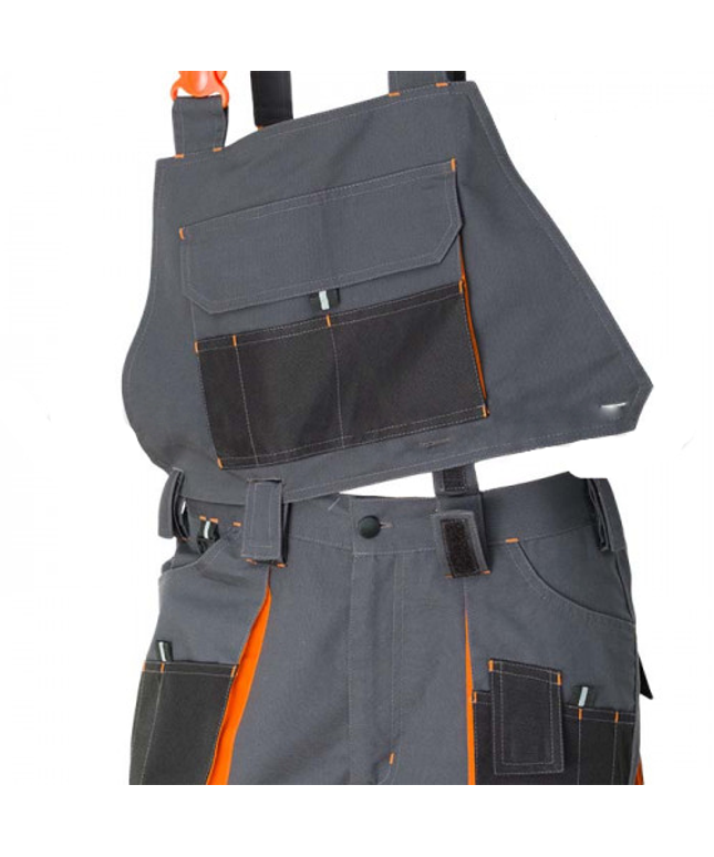 Pantaloni salopeta cu pieptar detasabil Renania RICHARD, tercot 65/35, 280gr/mp