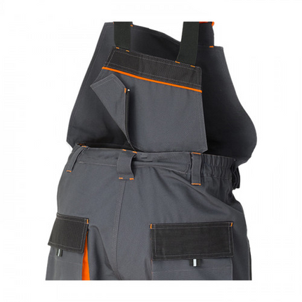 Pantaloni salopeta cu pieptar detasabil Renania RICHARD, tercot 65/35, 280gr/mp