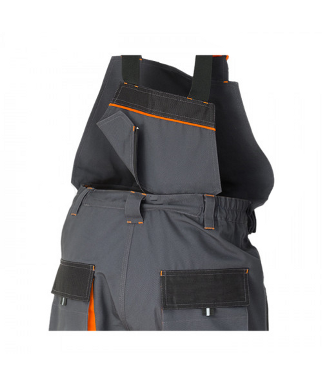 Pantaloni salopeta cu pieptar detasabil Renania RICHARD, tercot 65/35, 280gr/mp