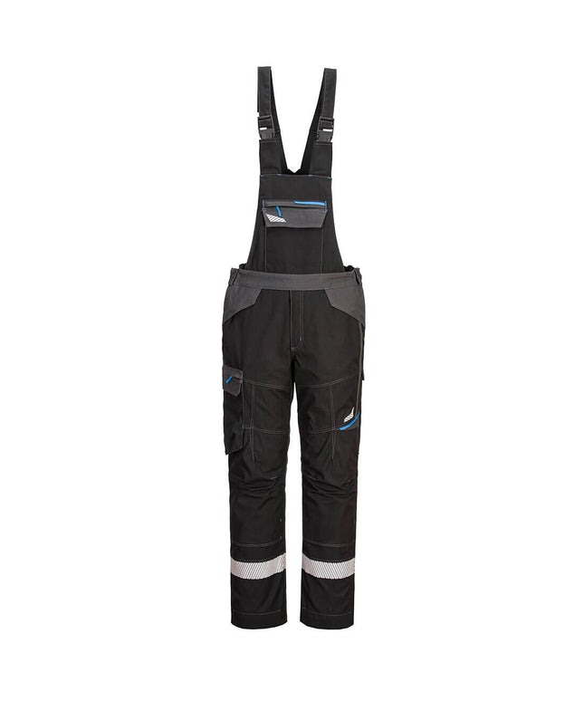 Pantaloni salopeta cu pieptar ignifugi Portwest FR405, 60% modacrilic, 39% bumbac, 1% fibre carbon, 280 gr/mp