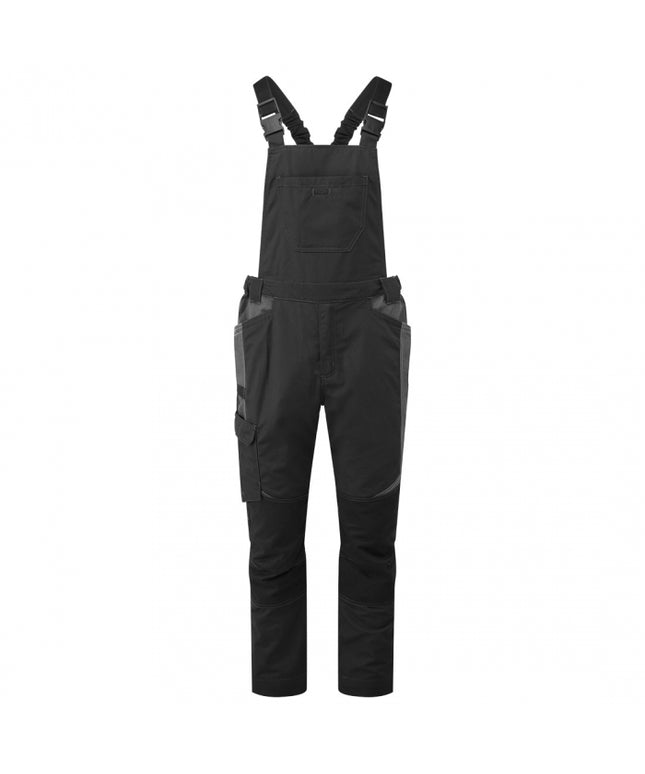 Pantaloni salopeta cu pieptar Portwest T746, 65% poliester, 33% bumbac, 2% elastan, 245 gr/mp
