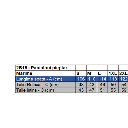 Pantaloni salopeta cu pieptar Renania MAGNUS, tercot 65/35, 320gr/mp