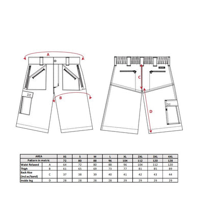 Pantaloni scurti de lucru Portwest ACTION S889, 65% poliester, 35% bumbac, 245g