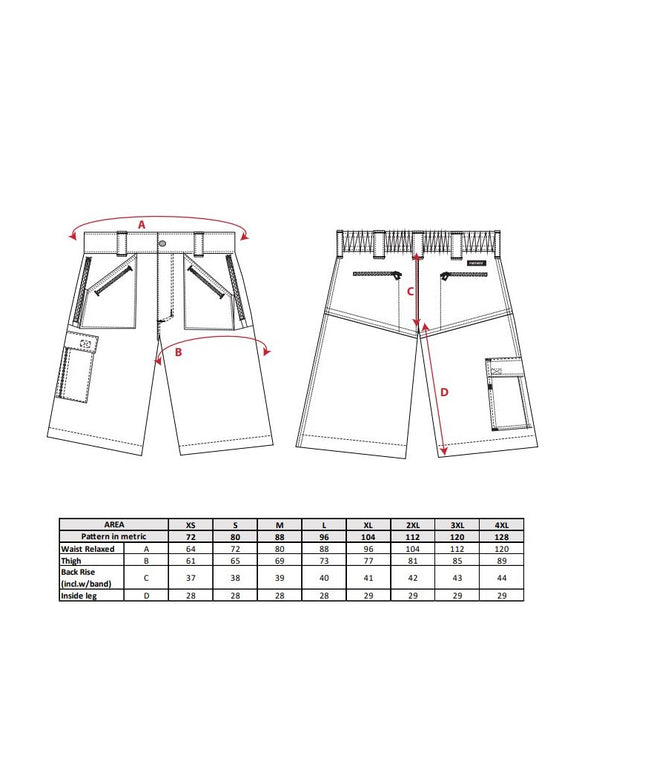 Pantaloni scurti de lucru Portwest ACTION S889, 65% poliester, 35% bumbac, 245g