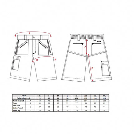 Pantaloni scurti de lucru Portwest ACTION S889, 65% poliester, 35% bumbac, 245g