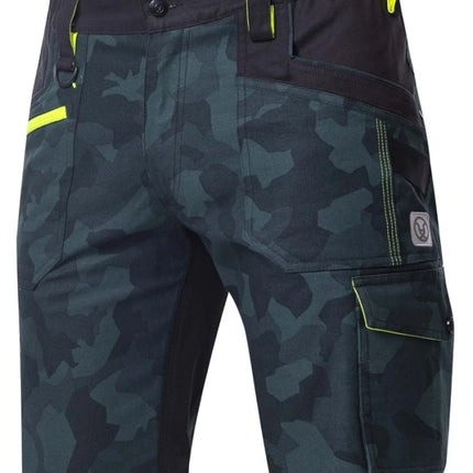 Pantaloni scurti de lucru Ardon CREATRON CAMO, 98% bumbac, 2% elastan, 250 gr/mp
