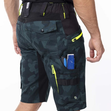 Pantaloni scurti de lucru Ardon CREATRON CAMO, 98% bumbac, 2% elastan, 250 gr/mp