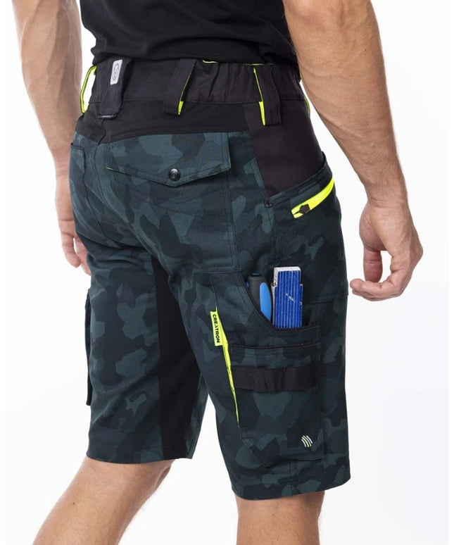 Pantaloni scurti de lucru Ardon CREATRON CAMO, 98% bumbac, 2% elastan, 250 gr/mp