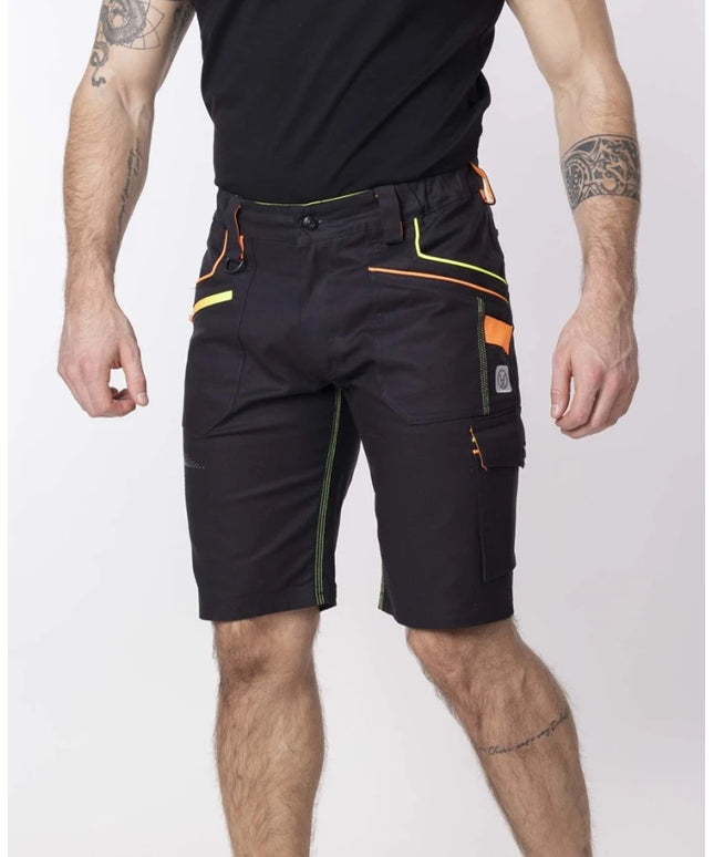 Pantaloni scurti de lucru Ardon CREATRON neon, 98% bumbac, 2% elastan, 250 gr/mp