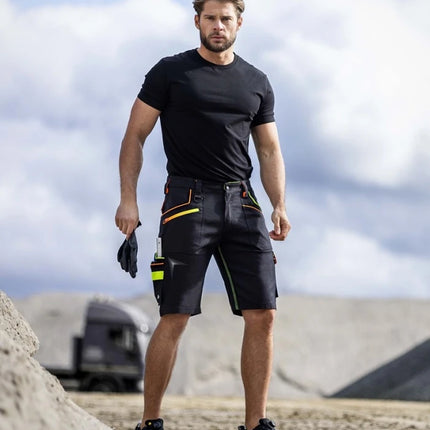 Pantaloni scurti de lucru Ardon CREATRON neon, 98% bumbac, 2% elastan, 250 gr/mp