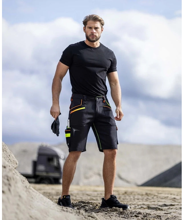 Pantaloni scurti de lucru Ardon CREATRON neon, 98% bumbac, 2% elastan, 250 gr/mp