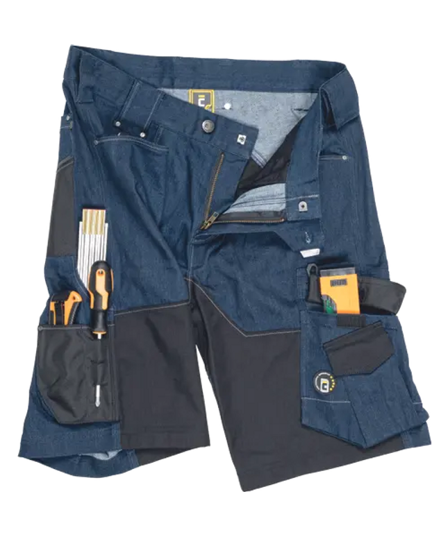 Pantaloni scurti de lucru Cerva NEURUM DNM, 97% bumbac, 3% spandex, 370 gr/mp