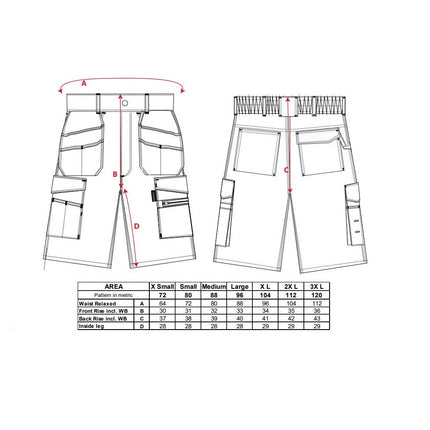 Pantaloni scurti de lucru Portwest GRANITE HOLSTER KS18, 65% poliester, 35% bumbac, 245g