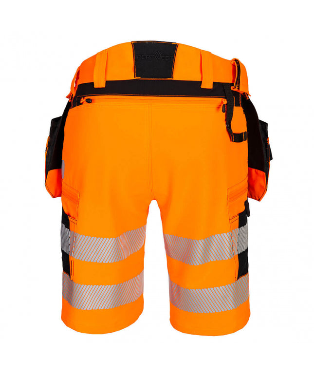 Pantaloni scurti reflectorizanti Portwest DX446, 92% poliester, 8% elastan, 240 gr/mp