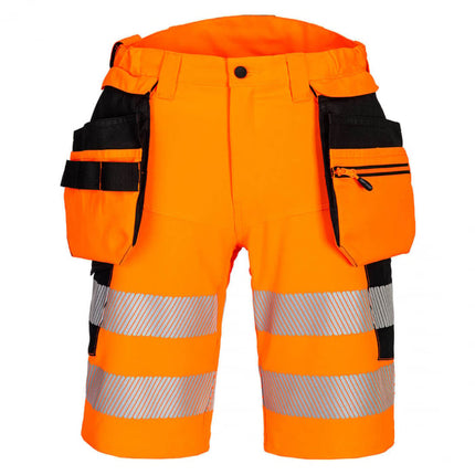 Pantaloni scurti reflectorizanti Portwest DX446, 92% poliester, 8% elastan, 240 gr/mp