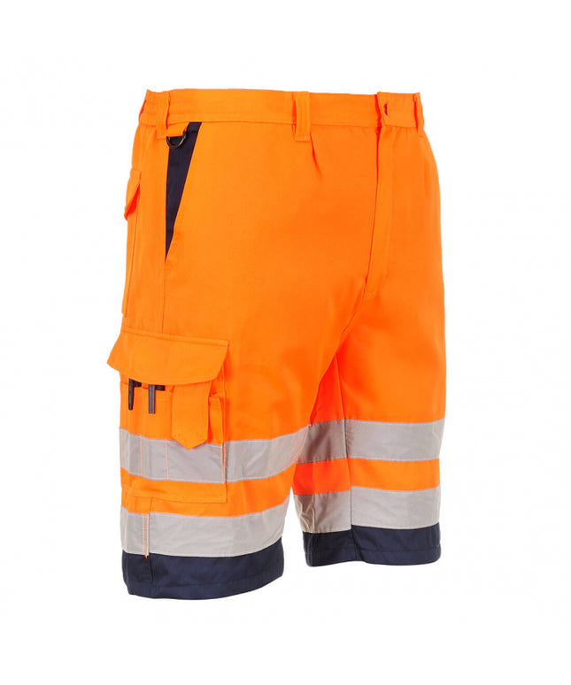 Pantaloni scurti reflectorizanti Portwest L043, 65% poliester, 35% bumbac, 190 gr/mp