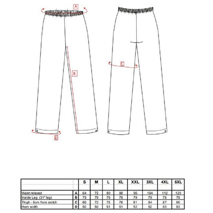 Pantaloni de lucru in talie impermeabili Portwest SEALTEX CLASSIC S451, 100% poliester, 200g