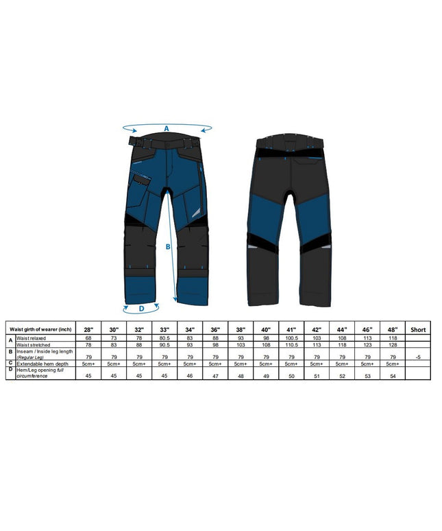 Pantaloni de lucru in talie Portwest SERVICE WX3 T701, 65% poliester, 35% bumbac, 280g