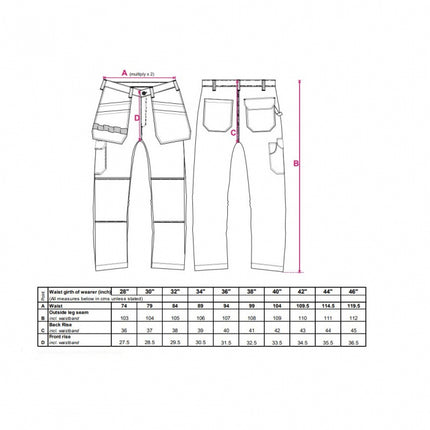 Pantaloni de lucru in talie Portwest TRADESMAN HOLSTER C720, 65% poliester, 35% bumbac, 245g