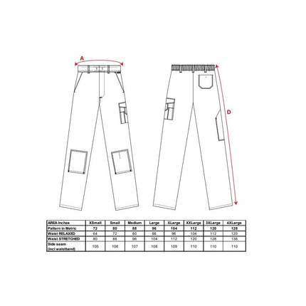Pantaloni de lucru in talie Portwest S817, pentru zugravi, 100% Bumbac, 305g