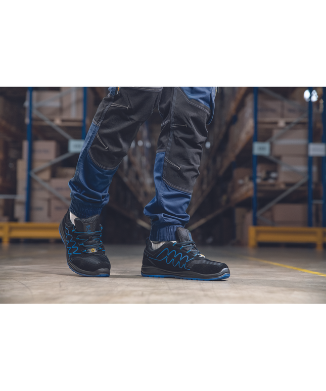 Pantofi de protectie Cerva RAVEN SPORTY S1P ESD SR, cu bombeu metalic si lamela