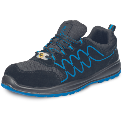 Pantofi de protectie Cerva RAVEN SPORTY S1P ESD SR, cu bombeu metalic si lamela