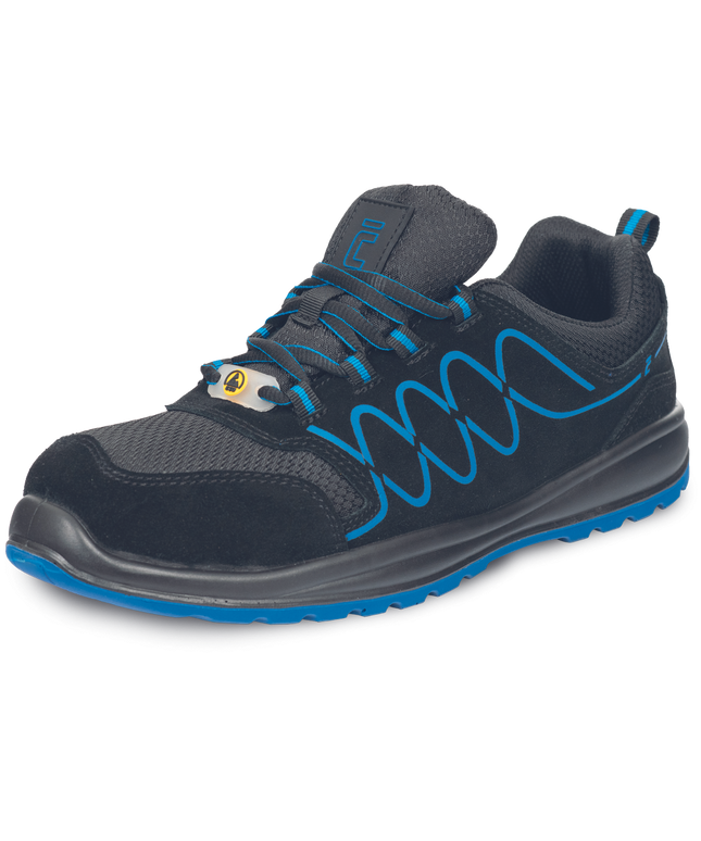 Pantofi de protectie Cerva RAVEN SPORTY S1P ESD SR, cu bombeu metalic si lamela