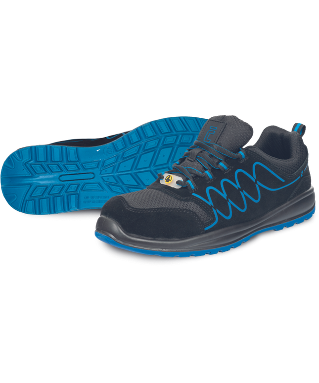 Pantofi de protectie Cerva RAVEN SPORTY S1P ESD SR, cu bombeu metalic si lamela